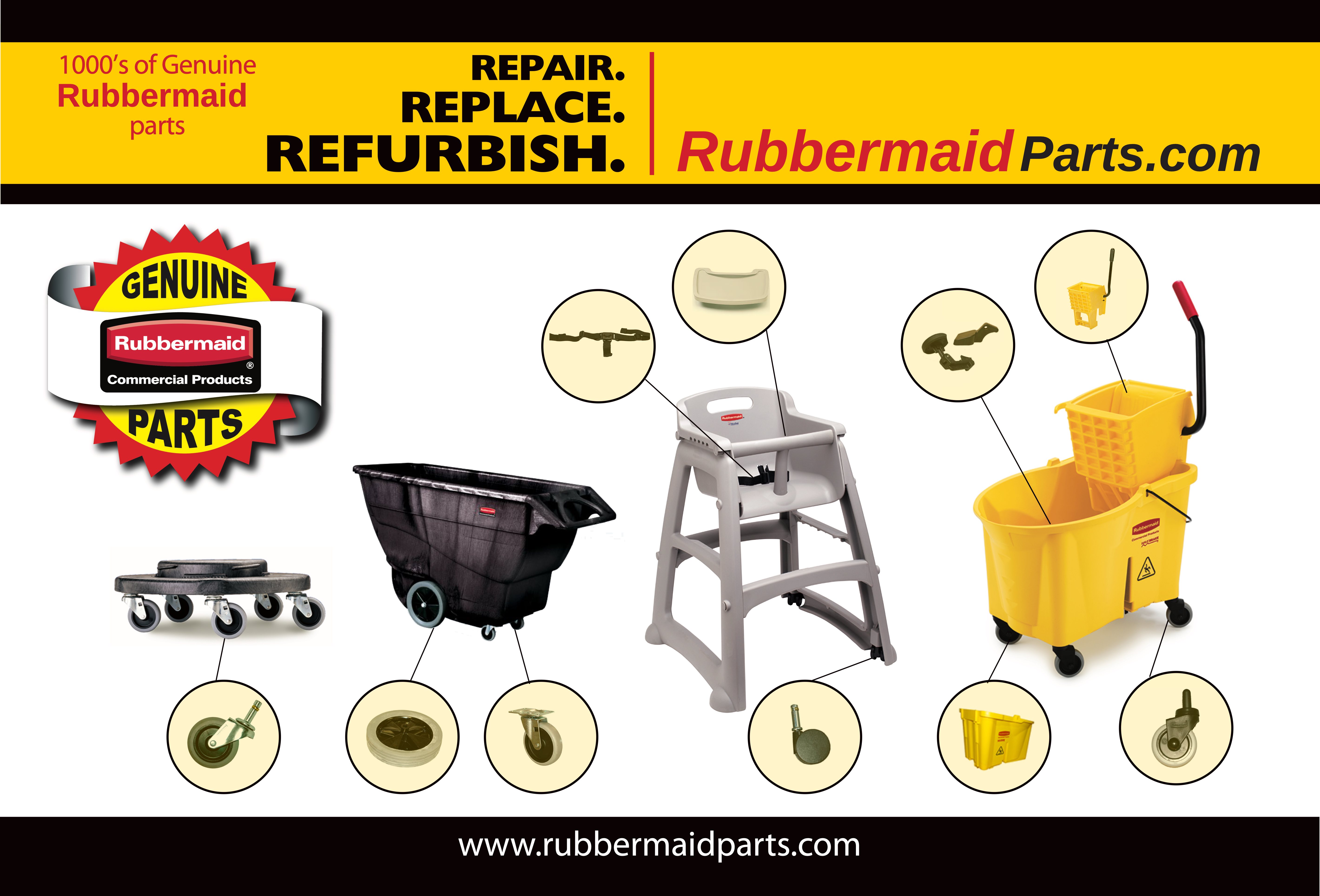 Rubbermaid Commercial Parts